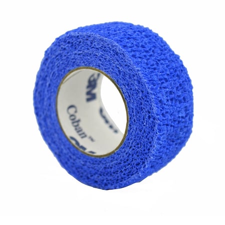 3M Coban Self-Adherent Cohesive Bandage Blue NonSterile, PK 36 1582B